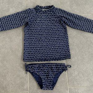 Kaitlyn Two Piece Long Sleeve Swimsuit Rashguard
